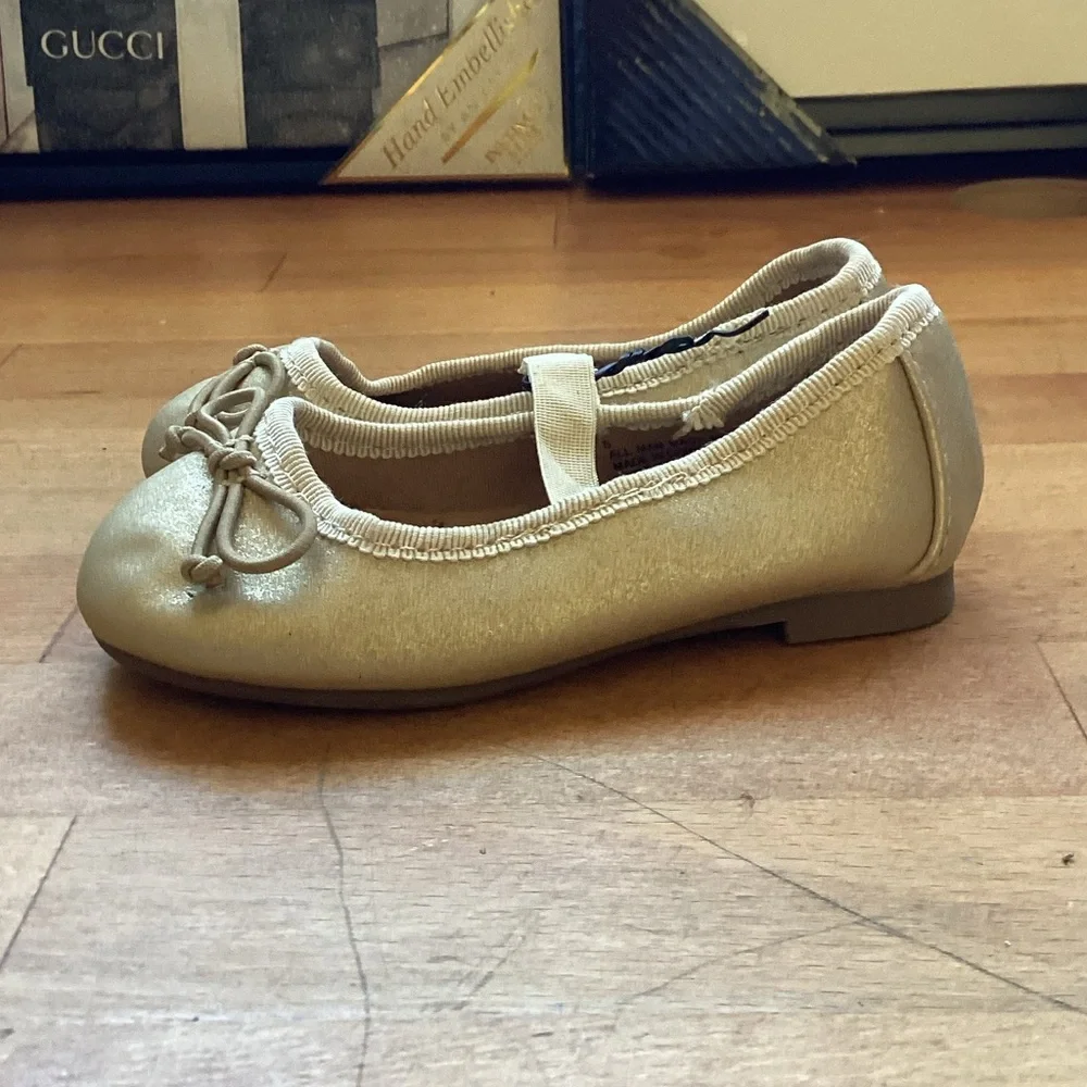 Cat & Jack Shimmering Gold Kids Dress Shoes